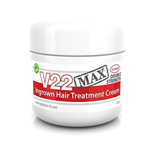 Crema Para El Tratamiento De Vellos Encarnados V22 MAX Sin Parabenos Doble Eficacia 50ml