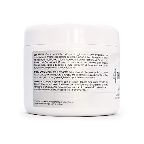 Crema Quema Grasas Anticelulitica 500ML Potente Tratamiento Reductor Corporal Piernas y Abdomen Mujer | Ideal para Masaje Reafirmante y Hidratante