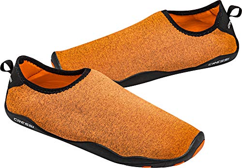 Cressi Black Aqua Socks Lombok Zapatos de Agua, Mujer, Naranja, 44 EU