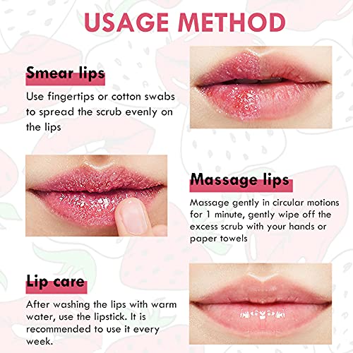 Cuidado del exfoliante labial,Exfoliante de labios,Cuidado De Los Labios,puede resolver eficazmente los problemas de labios secos, labios apagados, labios pelados, etc.