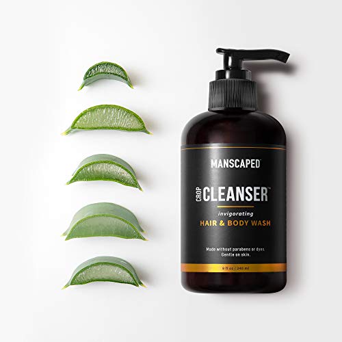 Cuidado personal para hombre de MANSCAPED™ Crop Essentials, kit de higiene íntima masculina, jabón íntimo, desodorante para los testículos, tonificador corporal y esterillas de afeitado desechables