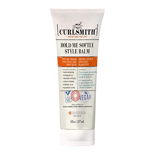 Curlsmith - Hold Me Softly Style Bálsamo – Crema vegana para cabello ondulado y rizado, aspecto natural (237ml)