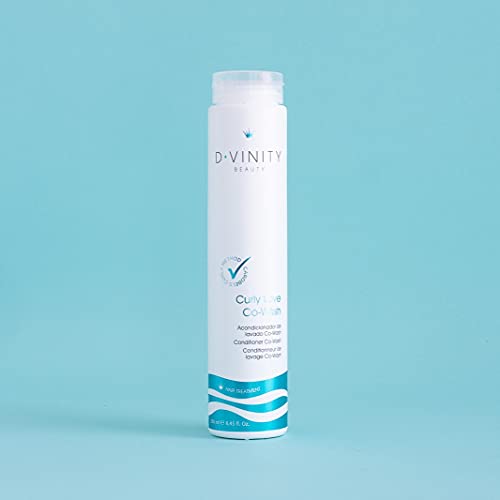 D-Vinity Curly Love - Co-Wash para Cabello Rizado, Acondicionador Rizos, 100% Vegano, Cabello Hidratado y Rizos definidos, Sin Siliconas, Parabenos ni Sulfatos, 250ml