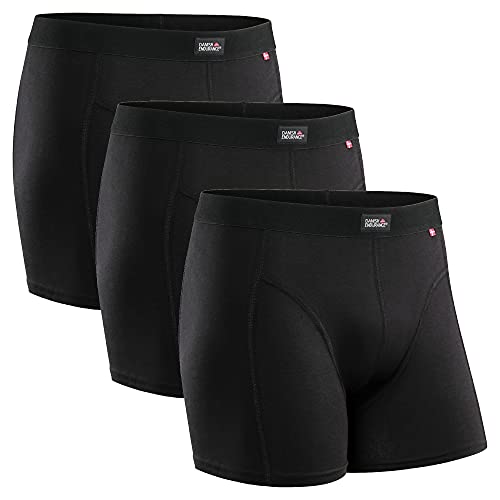 DANISH ENDURANCE Bóxers para Hombres Pack de 3 (Negro, Medium)