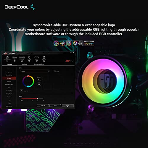 DEEPCOOL Castle 240EX, enfriador líquido para CPU direccionable RGB AIO negro