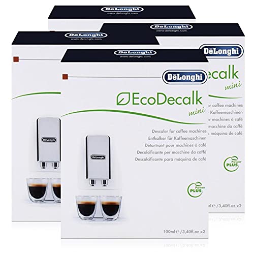 Descalcificador DeLonghi EcoDecalk. 4 paquetes de 2 unidades de 100 ml