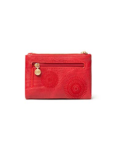 Desigual Accessories PU Medium Wallet, Tamaño Mediano. para Mujer, Rojo, U