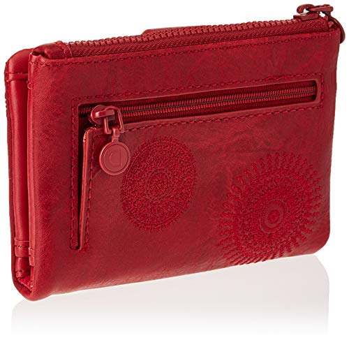 Desigual Accessories PU Medium Wallet, Tamaño Mediano. para Mujer, Rojo, U