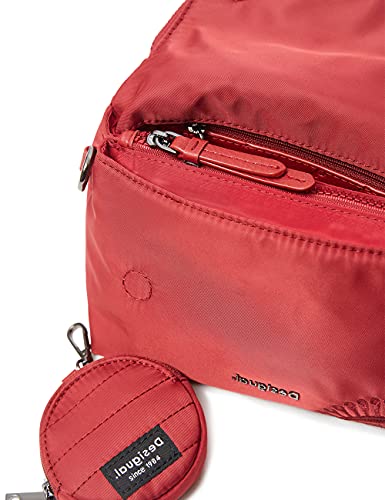 Desigual Bols_mandarala Venecia, Across Body Bag para Mujer, Rojo, Einheitsgröße