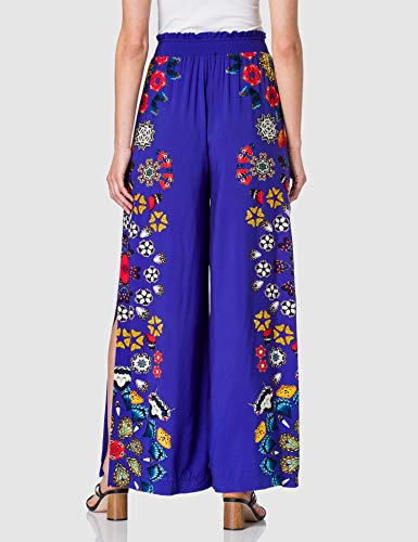 Desigual Pant_Chipre Swimwear Cover Up, Azul, L para Mujer