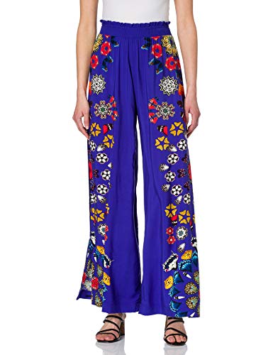 Desigual Pant_Chipre Swimwear Cover Up, Azul, L para Mujer