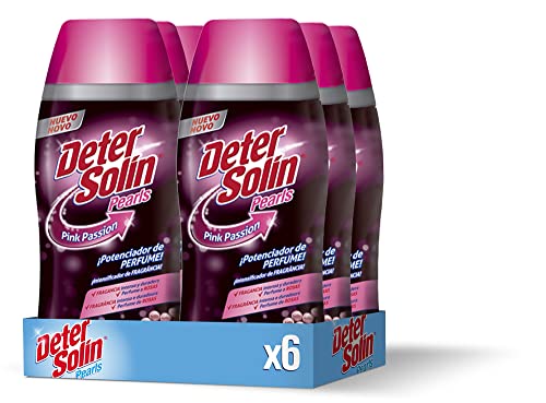 Detersolin Perlas Suavizante para la Ropa 96 Lavados (Pack 6 x 275 gr), Perfume Pink Passion