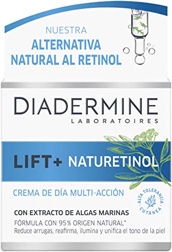 Diadermine - Neceser Lift+ Naturetinol - Crema de Día Lift+ Naturetinol 50 Mililitros + Ampollas Lift+ Naturetinol - Regenera, Reduce las Arrugas y Unifica el Tono de la Piel, 59 Gramos