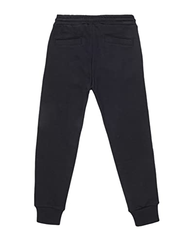 Diesel 00J4X8-0IAJH - Pantalón de sudadera negro con cordón y puño, Negro , 6 años