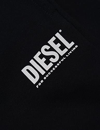 Diesel 00J4X8-0IAJH - Pantalón de sudadera negro con cordón y puño, Negro , 6 años