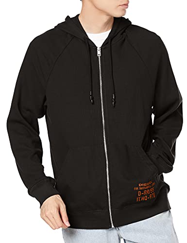 Diesel UMLT-BRIANZ - Sudadera con cremallera para hombre, Caviar (A03093-0adas-900), XS