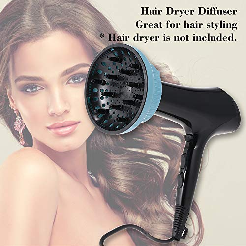 Difusor de Secador de Cabello Secador de Pelo Ajustable Difusor para Accesorios de Peinado de Cabello Rizado u Ondulado