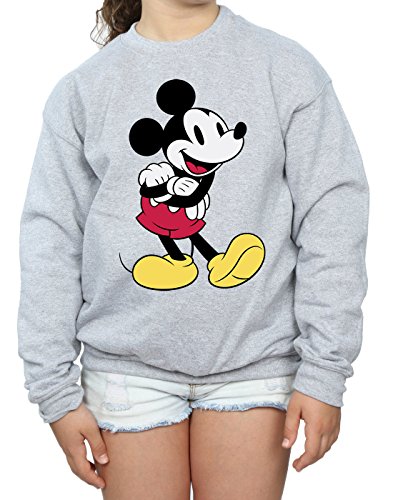 Disney niñas Mickey Mouse Classic Mickey Camisa De Entrenamiento 9-11 Years Gris Sport