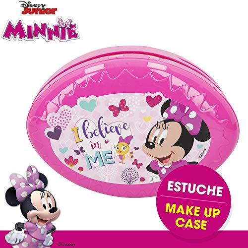 Disney - Set maquillaje Completo Maletín Minnie para niñas y niños 5 años, Pintauñas, Manicura juguete (77202)