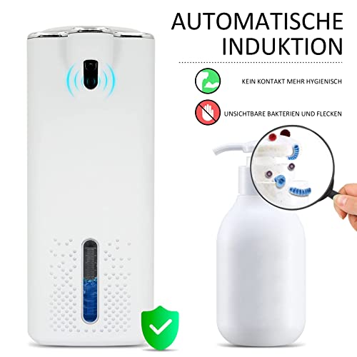 Dispensador Jabon Automático 1000ML, Loravou Dispensador de Jabon con Sensor de Movimiento por Infrarrojo, Dosificador Gel de Baño con USB Recargable para Cocina Baño Oficina Hotel