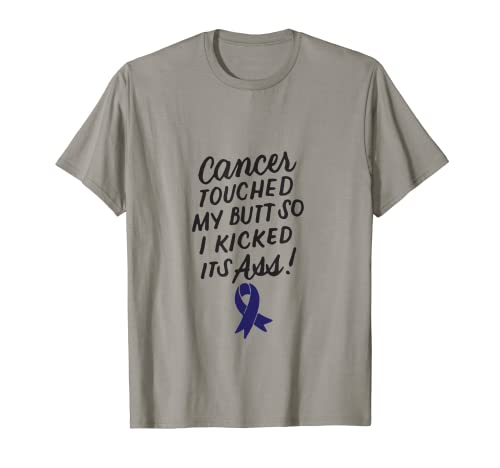 Divertido Colon Cancer Survivor Cancer Awareness mes Ribbon Camiseta