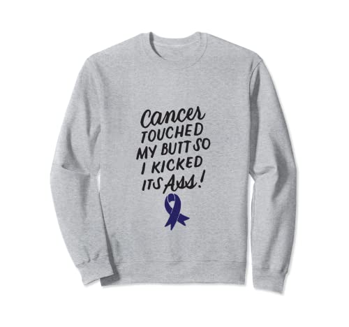 Divertido Colon Cancer Survivor Cancer Awareness mes Ribbon Sudadera