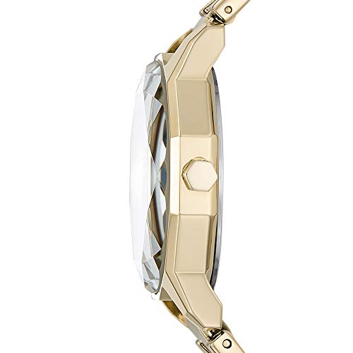 DKNY Cityspire - Reloj de cuarzo para mujer, acero inoxidable, tres manos, color dorado (modelo: NY2823)