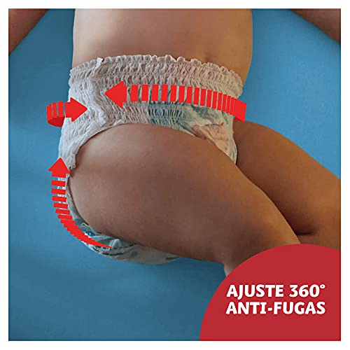 Dodot Pañales Bebé Pants Talla 5 (12-17 kg), 180 Pañales, Pañal-Braguita con Ajuste 360° Anti-Fugas, Pack Mensual