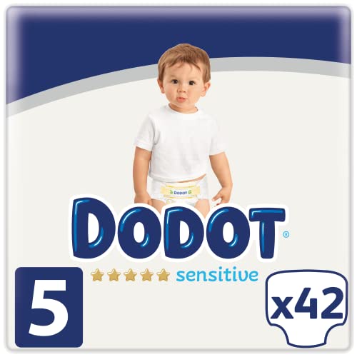 Dodot Sensitive - Pañales Talla 5, 42 Pañales, 11 a 16 kg