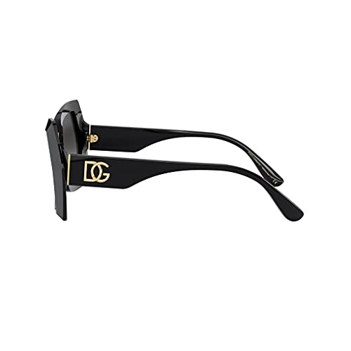 Dolce & Gabbana Gafas de Sol DG MONOGRAM DG 4377 BLACK/GREY SHADED 54/19/145 mujer