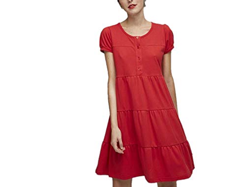 Dolores Promesas PV19 1038BROJO Vestido, Rojo (Rojo 00), Small (Tamaño del Fabricante:S) para Mujer