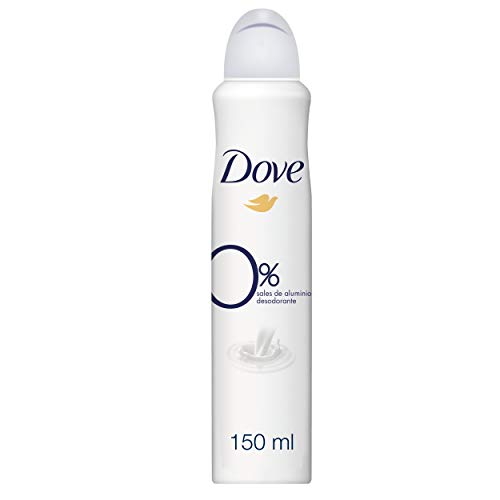 Dove Original Desodorante, 0% aluminio- Pack de 6 x 150 ml - Total: 900 ml