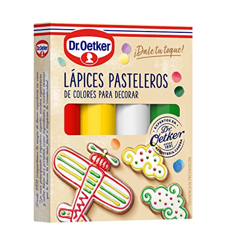 Dr.Oetker Lápices Pasteleros para decorar,4 x 19g