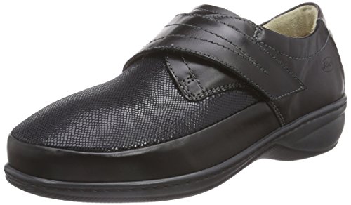 DR.SCHOLL CATHERINE - Zapato de tejido elástico con calcetín amplio, indicado para pies hinchables, con plantilla extraíble (35, negro)