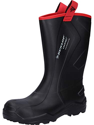 Dunlop C762043.CH S5 PUROF+ Unisex adulto Vástago largo Botas de agua - Negro (negro(Zwart) 00), Unisex adulto, 43 EU