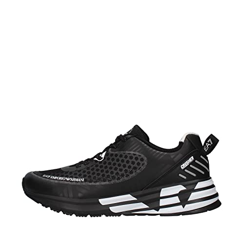 EA7 X8X093 - Zapatillas con esquina, para hombre, Negro , 48 EU