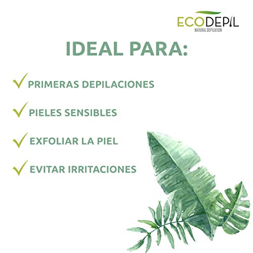 Ecodepil - Manopla Depilación Natural - Depilación Exfoliante - 100% Vegana - Hair Removal Pads - Recambios para 5/6 meses - Ideal para Exfoliar la Piel - Elimina Pelos Enquistados