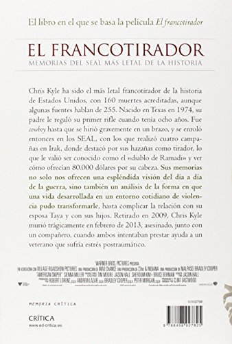 El francotirador: Memorias del SEAL más letal de la historia (Memoria Crítica)