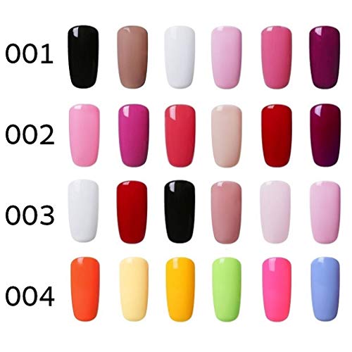 Elite99 Lámpara UV LED para Uñas 24w, 6 Colores Kit de Esmaltes Semipermanentes en Gel UV LED, Base y Top Coat, Semipermanentes, Removedor de Uñas y Accesorios 006