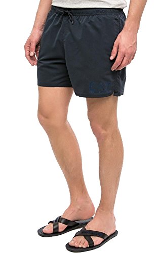 Emporio Armani Men's Tonal Eagle Mid Lenth Swim Shorts