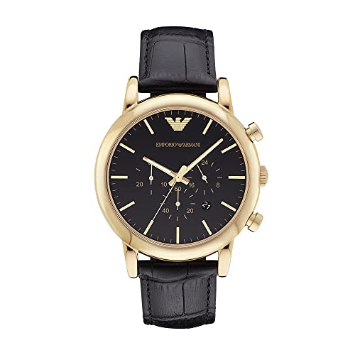 Emporio Armani Reloj Analógico para Hombre de Cuarzo AR1917 Dorado