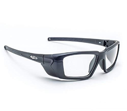 Envoltura alrededor de gafas de seguridad RX-Q300 con barras de patillas revestidas de goma adecuadas como gafas de aire suave y motocicleta