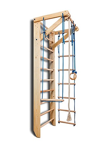 Escalera Sueca Barras de Pared Sport-2-240, Gimnasia de los niños en casa, Complejo Deportivo de Gimnasia