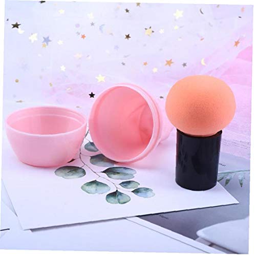 Esponja De Maquillaje Cepillo De Belleza Blender Fundación Eco Huevo Puff Cosméticos De Maquillaje Esponja Con Mango Y La Caja