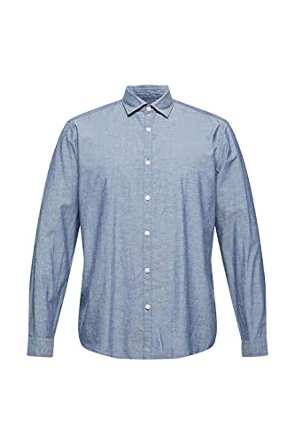 Esprit 051EE2F307 Camisa, 400/NAVY, S para Hombre