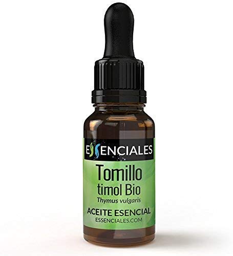 Essenciales - Aceite Esencial de Tomillo Timol BIO, 100% Puro y con Certificado ECOLÓGICO, 10 ml | Aceite Esencial Thymus Vulgaris