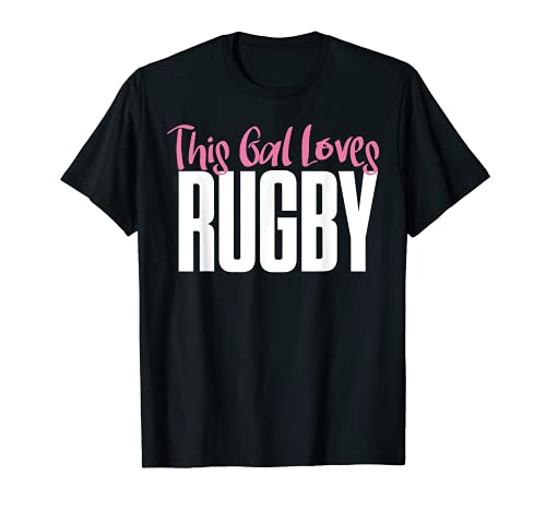 Esta chica ama el rugby hilarious Cool diseño gráfico Camiseta