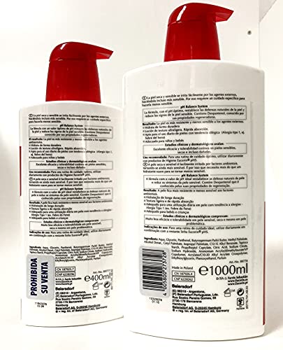 Eucerin Family Pack 1000 ml+400 ml de Regalo, Loción Hidratante Ultraligera.