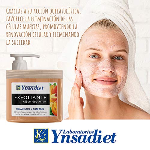 Exfoliante Facial y Corporal 125 ml| Limpieza Profunda de Cara- Cuerpo y Pies| Exfoliante Albaricoque| Gel Limpiador de Poros y Exfoliante Facial| Aquisana