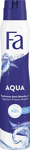 Fa - Desodorante Spray Aqua - 200ml (pack de 6) Total: 1200ml